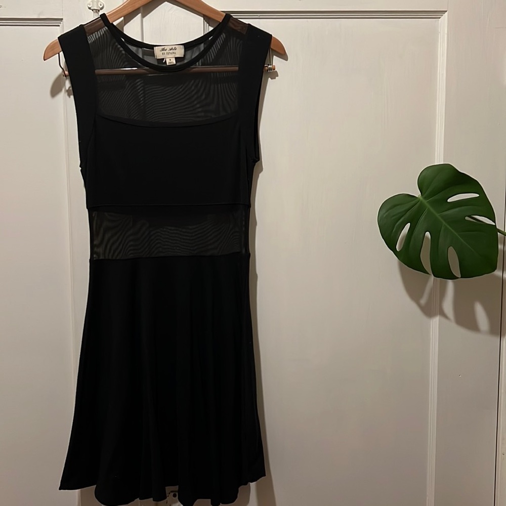 Sexy black mini dress